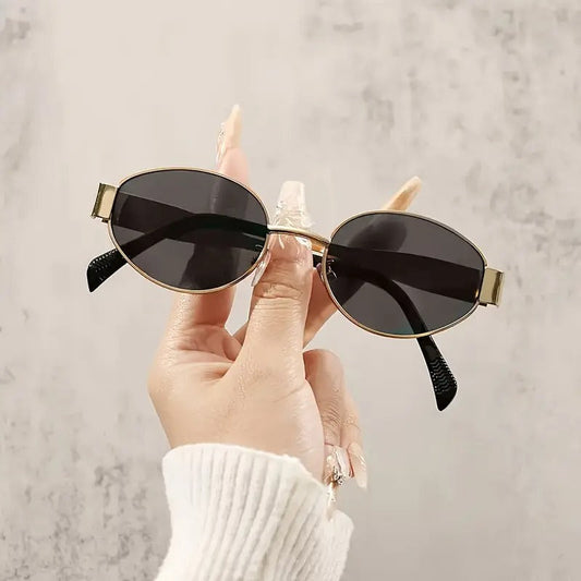 Retro Oval Sunglasses – UV400 Polarized