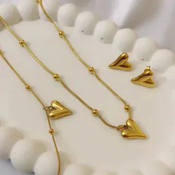 Golden Heartbeat Pendant