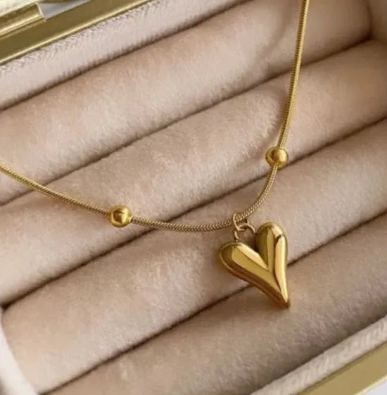 Golden Heartbeat Pendant